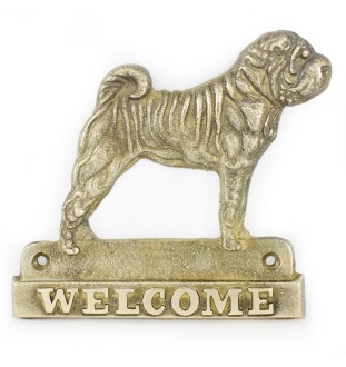 Shar Pei welcome plakietka Art-Dog